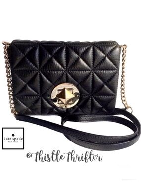 kate spade Whitaker Place Naomi  Black Quilted Crossbody